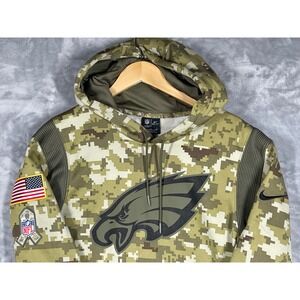 Nike Philadelphia Eagles Salute to Service Hoodie Mens XL Camo NKQ6-10P5 2021